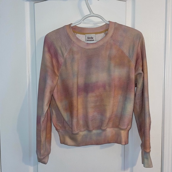 Little Moon Sweaters - Aritzia Little Moon Tie Dye Crew Neck Sweater